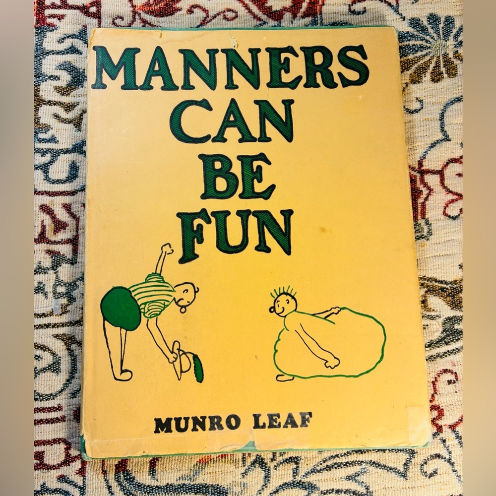 1936 Manners Can Be Fun Book by Munro Leaf